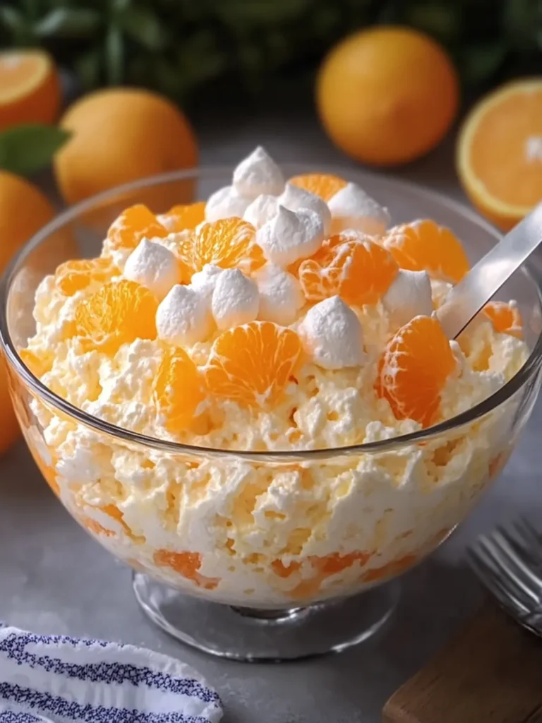 Dreamy Orange Creamsicle Fluff Salad for Summer Fun 3 Orange Creamsicle Fluff Salad
