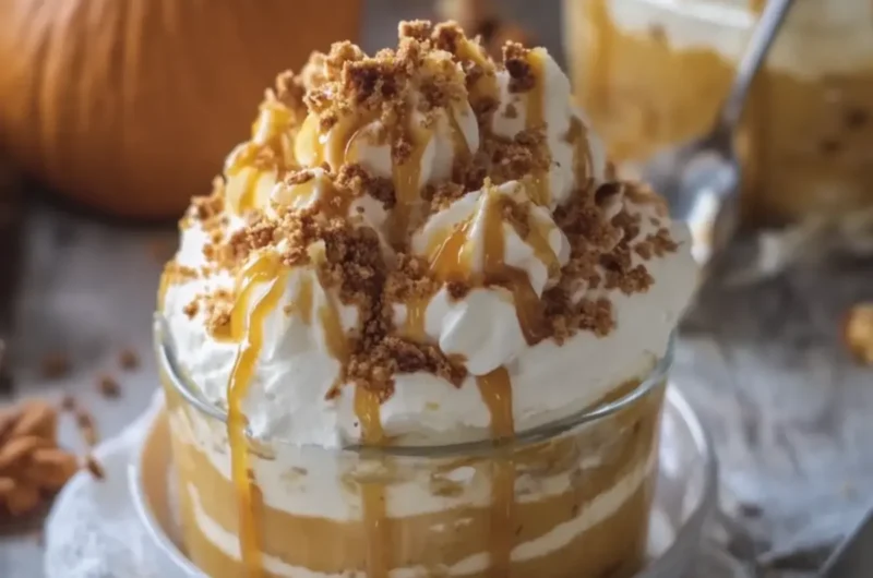Pumpkin Caramel Cream Dessert