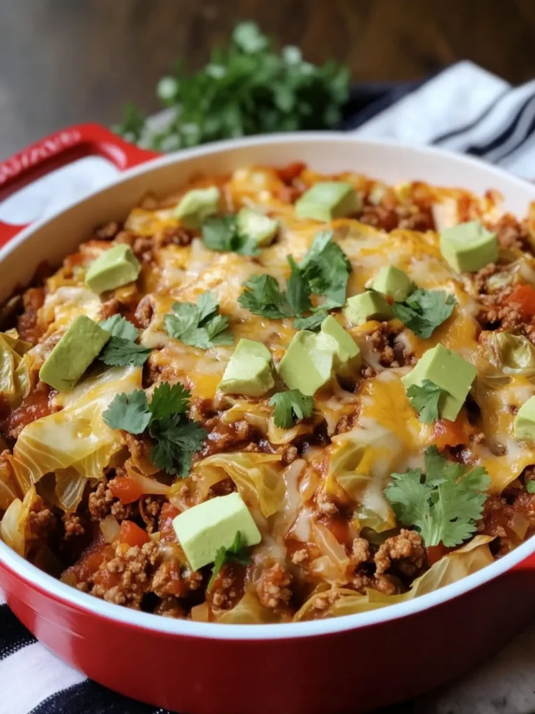 Filthy Enchilada Cabbage with Ground Beef: A Cheesy Delight 3 Filthy Enchilada Cabbage with Ground Beef