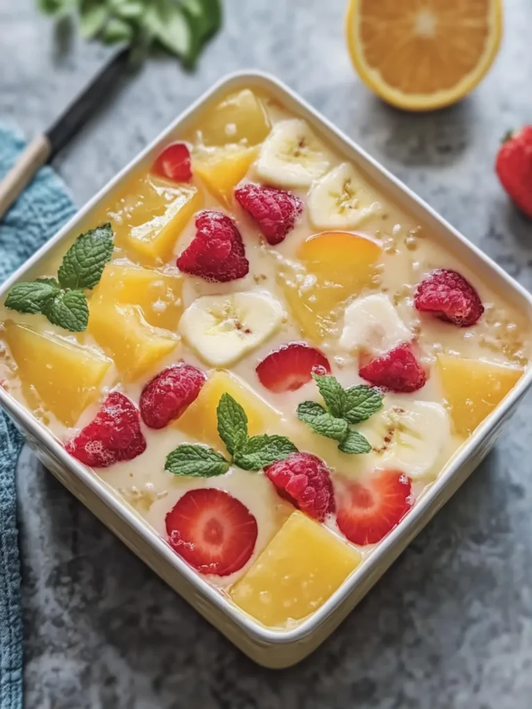 Irresistible 3-Milk Gelatin with Fruits in Jelly Delight 2 3-Milk Gelatin with Fruits in Jelly