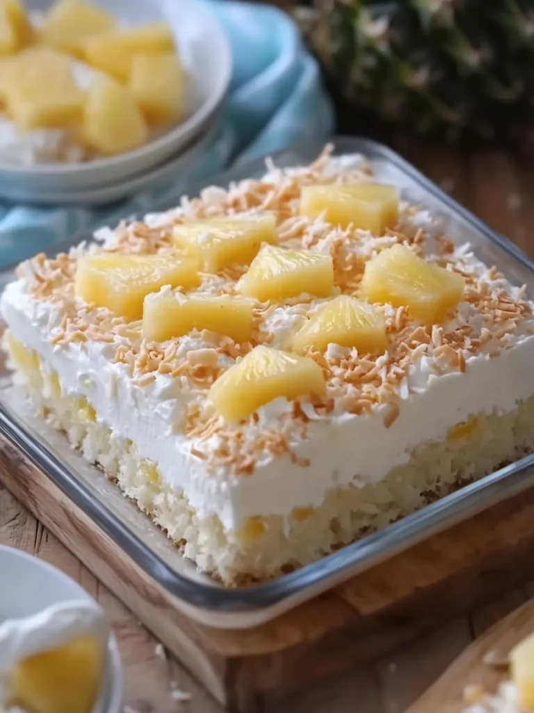 Delicious Pineapple Coconut Cream Sheet Cake You'll Love 3 Pineapple Coconut Cream Sheet Cake