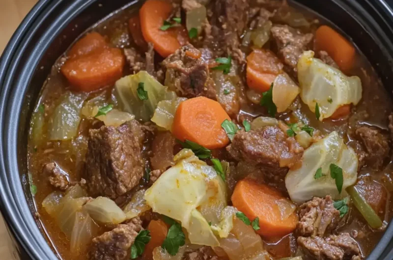 Crockpot Beef and Cabbage Stew