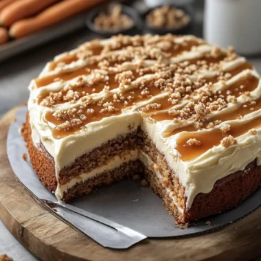 Carrot Cake with Salted Caramel and Cream Cheese Frosting Bliss 7 Carrot Cake with Salted Caramel and Cream Cheese Frosting Bliss