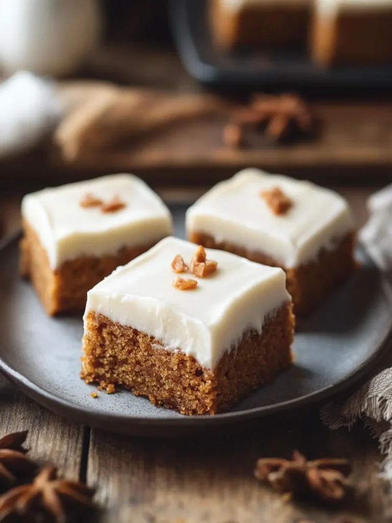 Delight in Velvety Pumpkin Spice Bars with Creamy Frosting 4 Velvety Pumpkin Spice Bars with Silky Cream Cheese Frosting