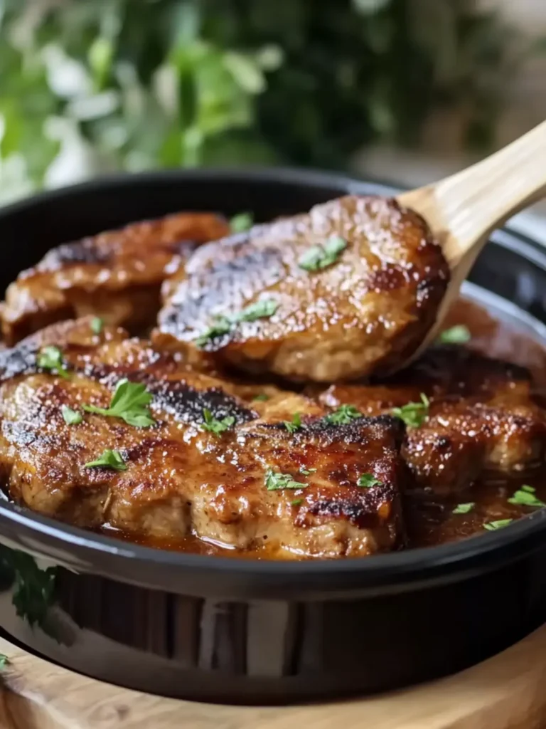 Slow Cooker Cola Pork Chops