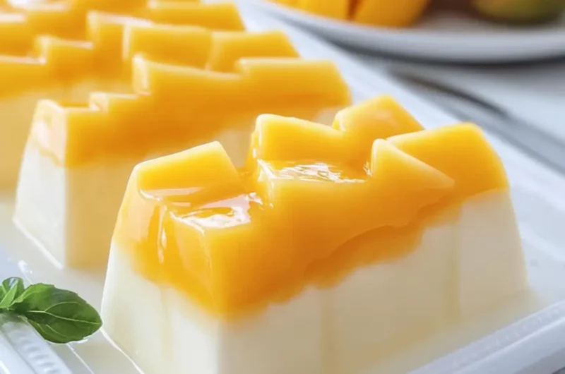 Creamy Mango Jelly Dessert