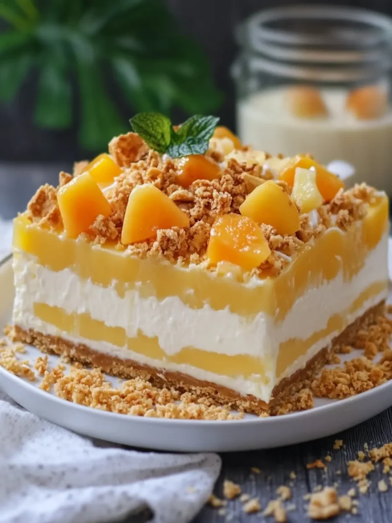 Tropical Cheesecake Crunch Dessert That Will Wow Your Guests 2 Tropical Cheesecake Crunch Dessert