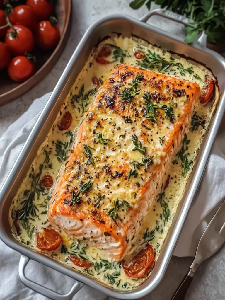 Irresistible Creamy Boursin Salmon with Spinach & Tomatoes 4 istible Creamy Boursin Salmon