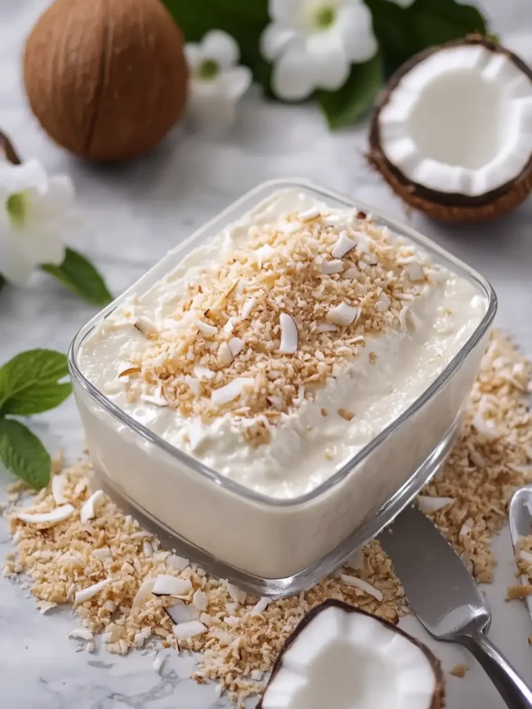 No-Bake Coconut Dream: Indulge in Tropical Bliss Today 2 No-Bake Coconut Dream