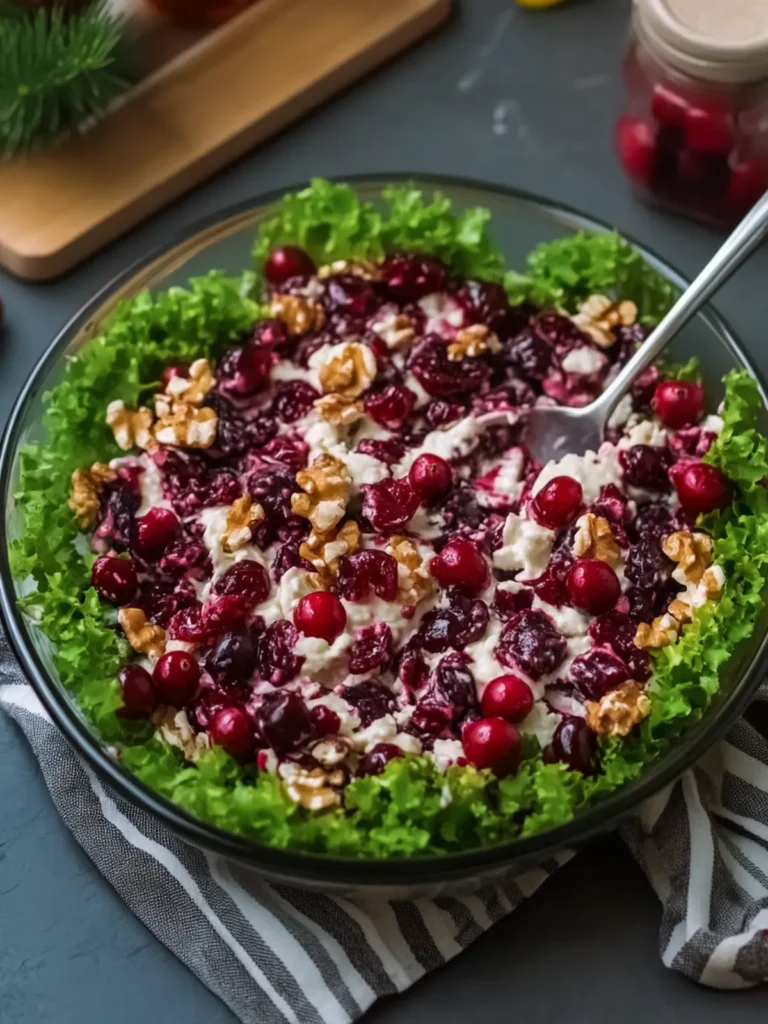 Cranberry Salad: Creamy Delight for Your Sweet Tooth 4 Cranberry Salad