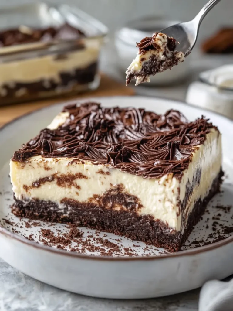 Decadent Brownie Cheesecake Casserole to Wow Your Guests 2 Brownie Cheesecake Casserole