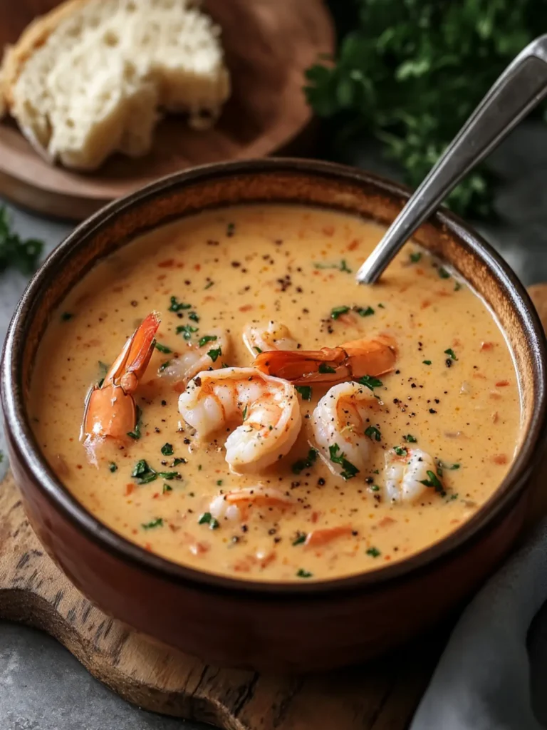 Indulge in Creamy Shrimp and Crab Seafood Bisque Delight 2 Creamy Shrimp and Crab Seafood Bisque