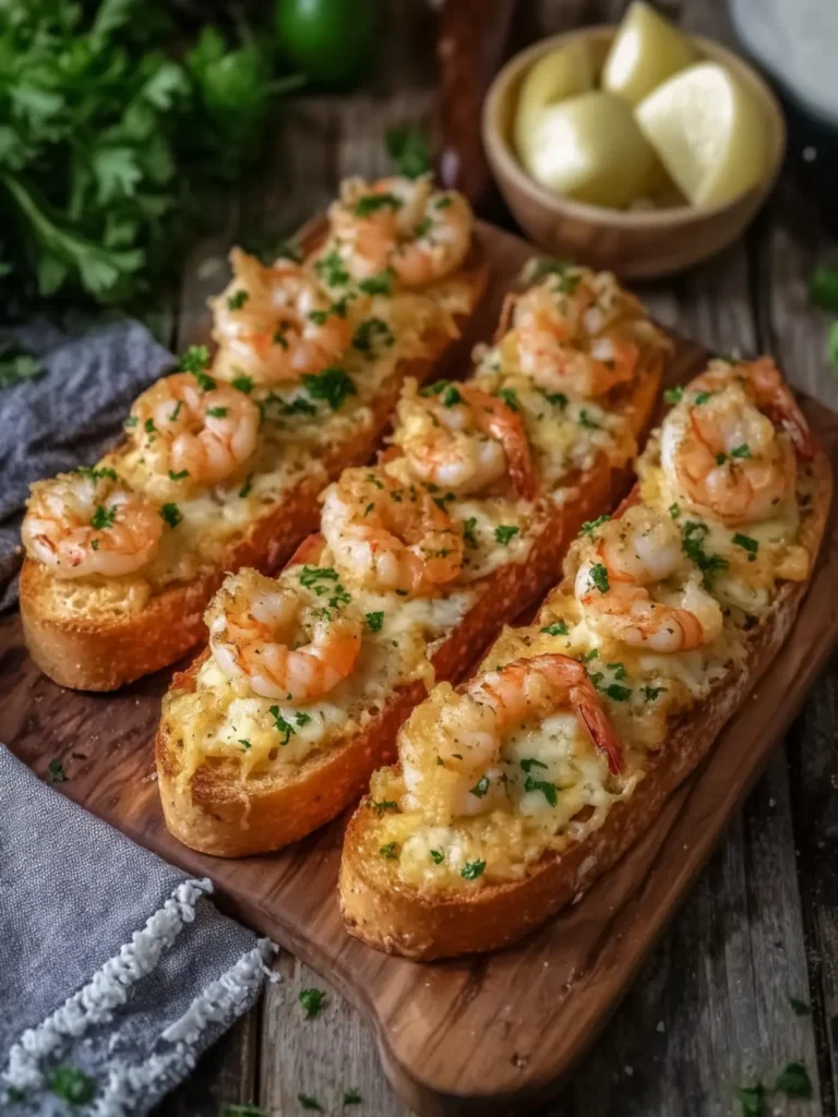 Cheesy Garlic Shrimp Toast – A Comforting Family Favorite 2 Cheesy Garlic Shrimp Toast – Comforting Family Recipe