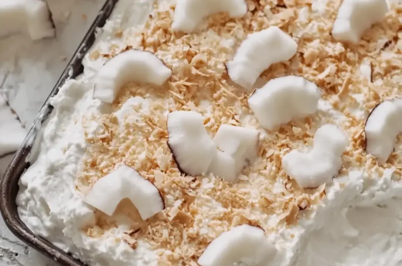 Coconut Cream Lush in Sheet Pan