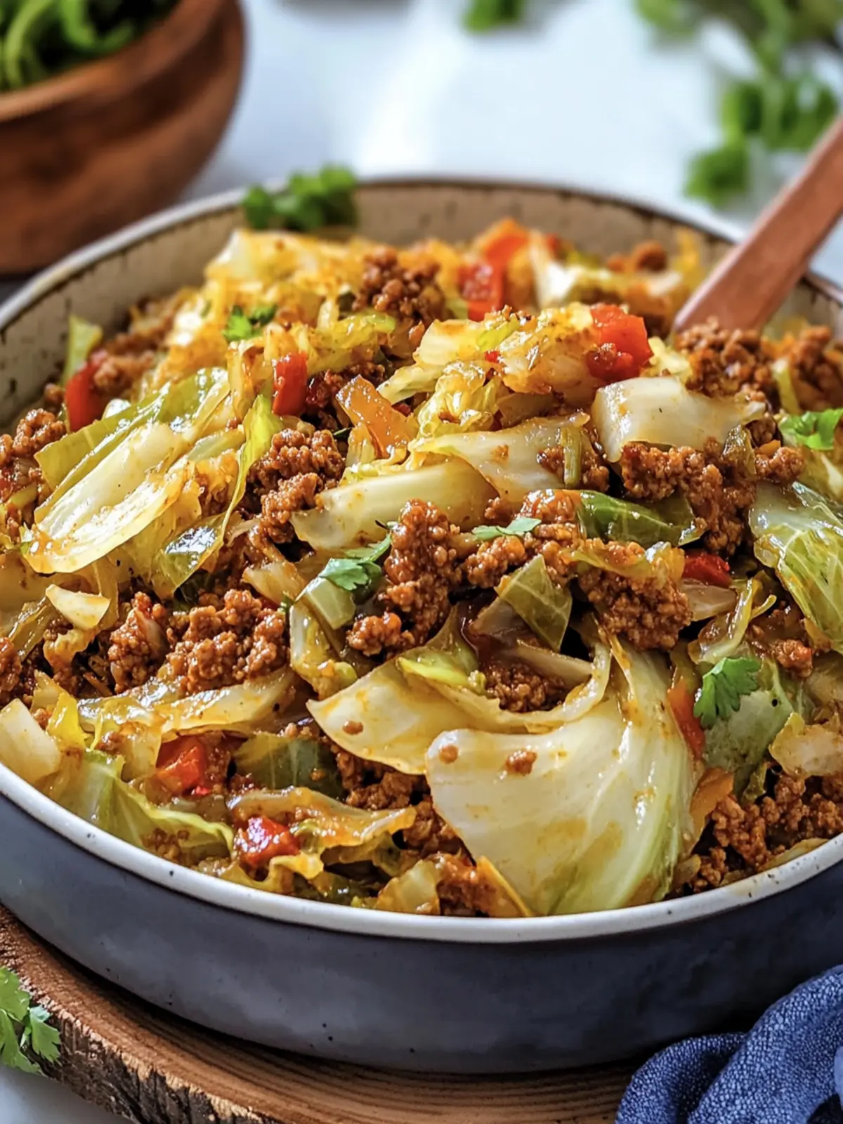 Savory Filthy Cabbage with Cajun Ground Beef Delight 5 Filthy Cabbage with Cajun Ground Beef