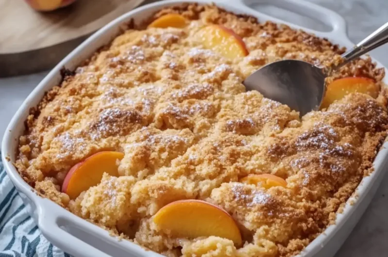 Peach Cobbler Dump Cake