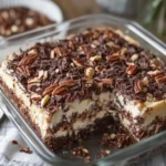 GERMAN CHOCOLATE PECAN CREAM CHEESE DUMP CAKE