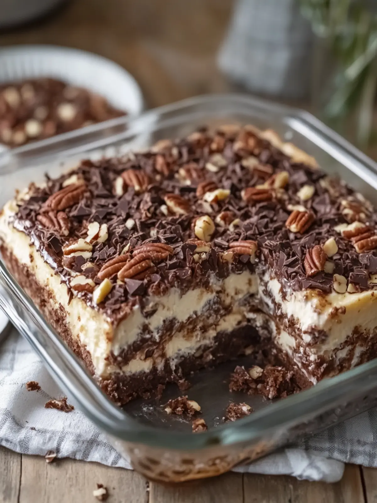 GERMAN CHOCOLATE PECAN CREAM CHEESE DUMP CAKE