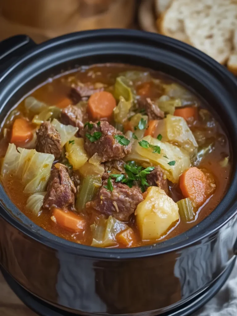 Comforting Crockpot Beef and Cabbage Stew for Cozy Nights 4 Crockpot Beef and Cabbage Stew