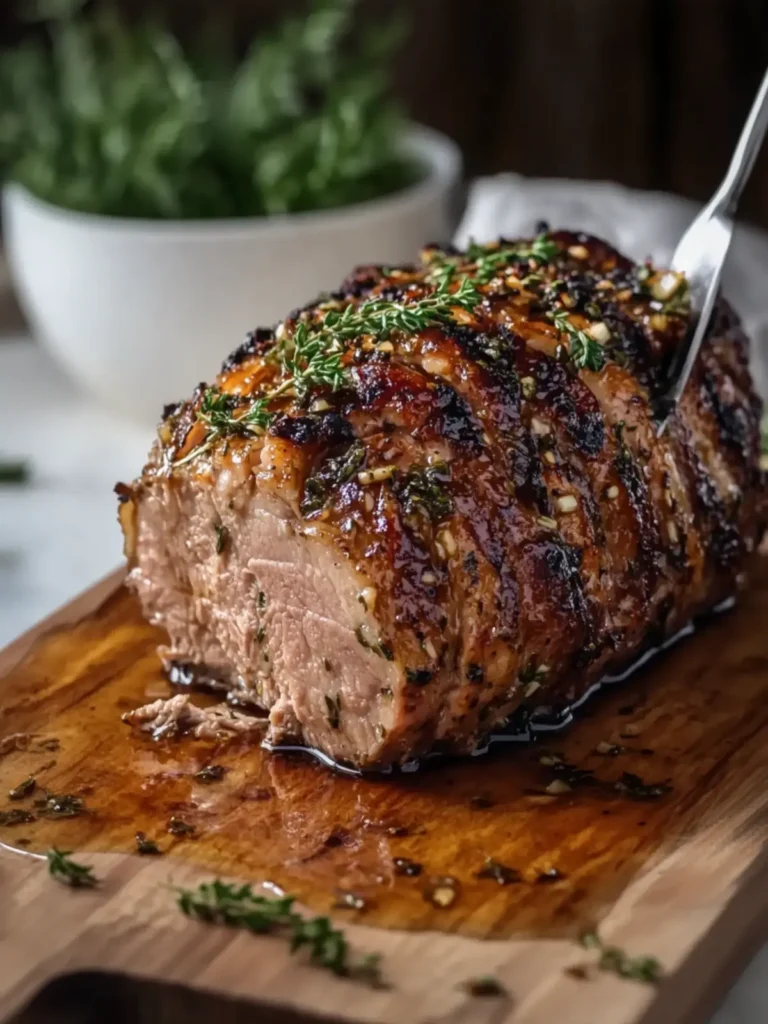Irresistible Honey Garlic Herb Glazed Pork Roast Recipe 3 Honey Garlic Herb Glazed Pork Roast