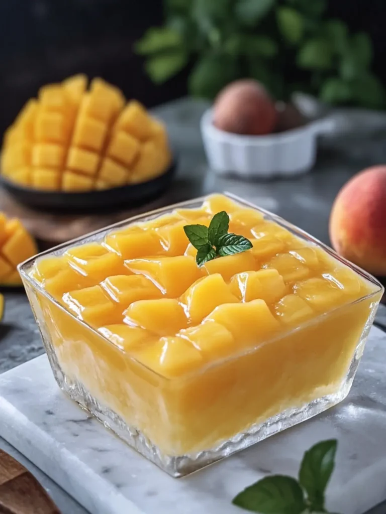 Budget Mango Jelly Dessert