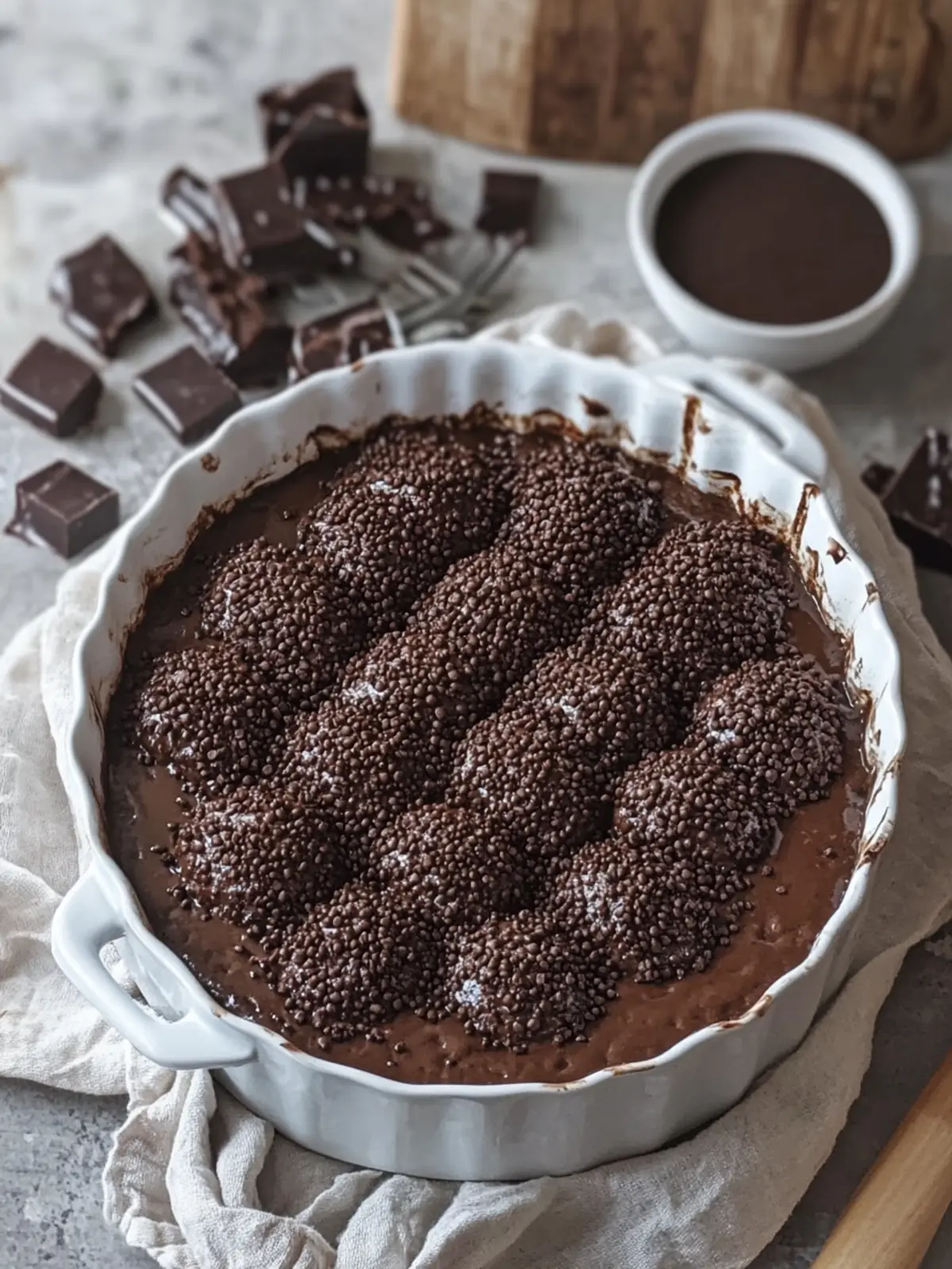 Midnight Mocha Brigadeiros Casserole