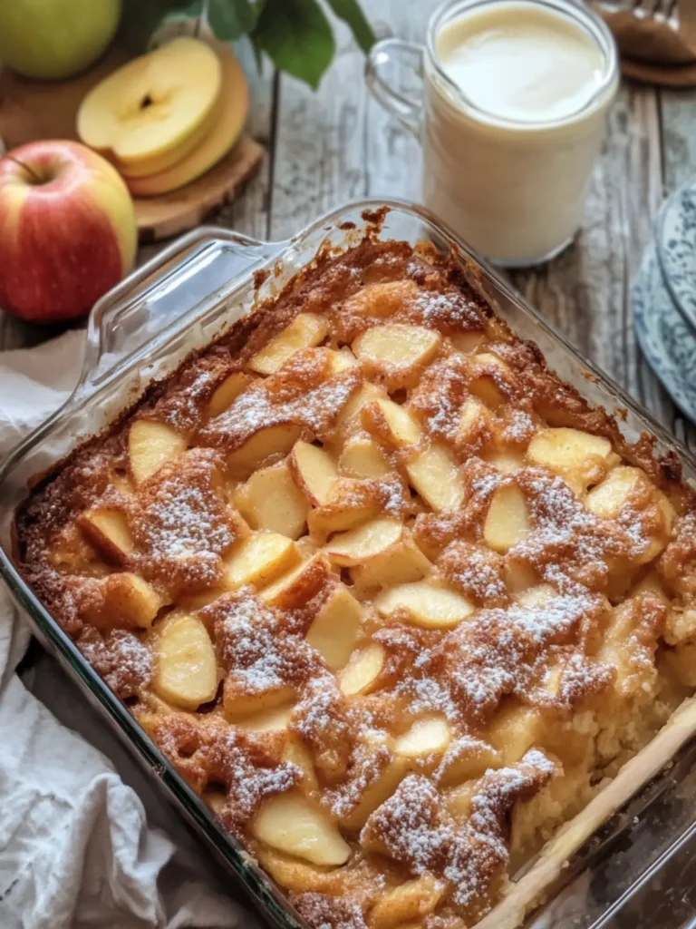 Apple Fritter Cake in a Casserole