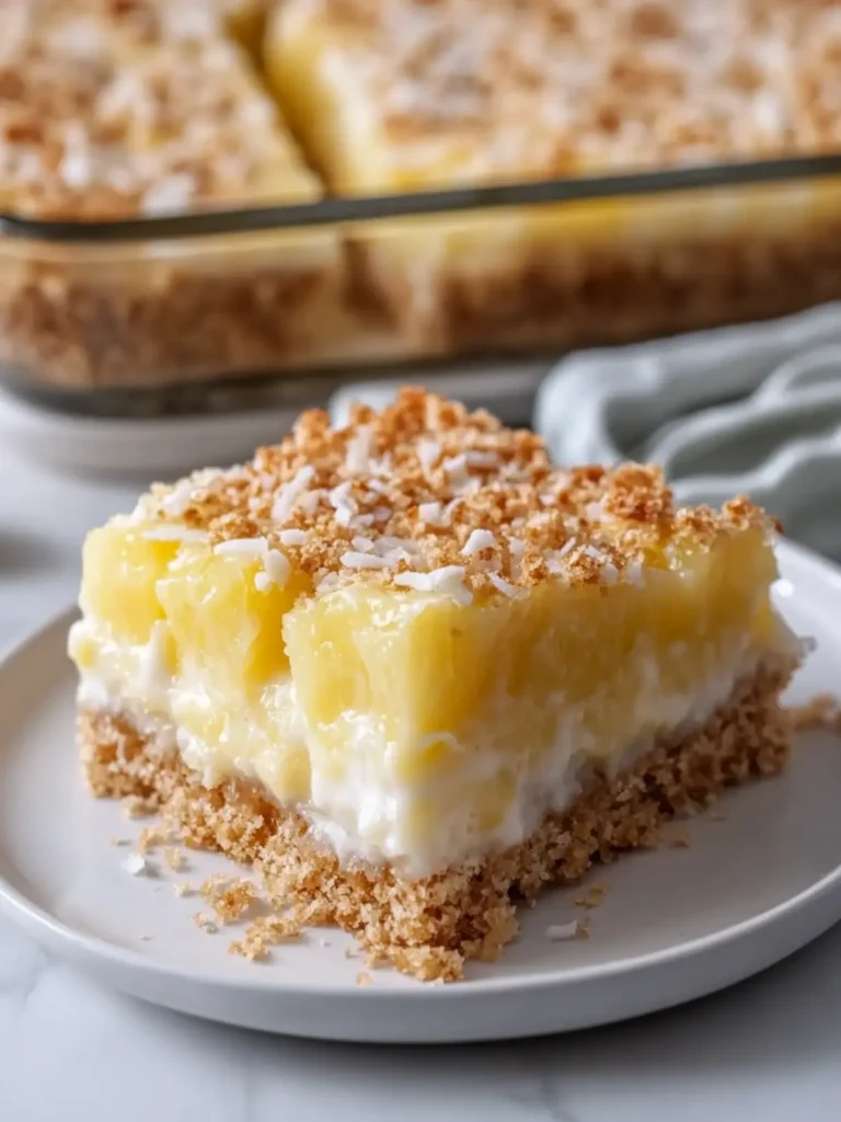 Delicious Pineapple Coconut Crunch Bars for Your Sweet Tooth 3 Pineapple Coconut Crunch Bars