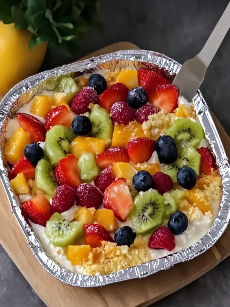 Cheesecake Fruit Salad in a Tin Foil Tray That Wows Every Time 3 Cheesecake Fruit Salad in a Tin Foil Tray
