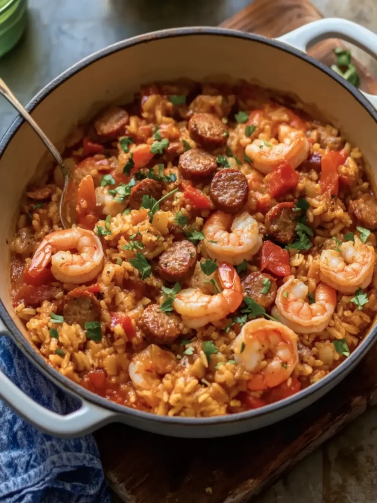 Loaded Shrimp and Sausage Jambalaya
