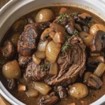 The Ultimate Slow Cooker Onion & Mushroom Pot Roast
