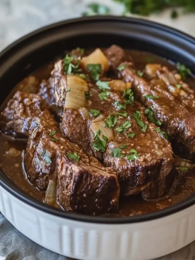 Savory Slow Cooker Garlic Glazed Beef for Homestyle Comfort 4 Slow Cooker Garlic Glazed Beef — Homestyle Meals