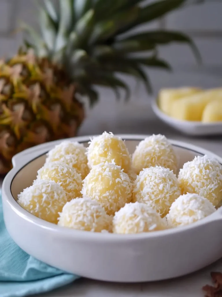 Pineapple Coconut Snowball Bites That'll Brighten Your Day 4 Pineapple Coconut Snowball Bites