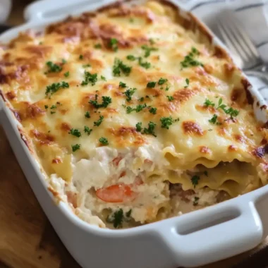 Seafood Lasagna with Shrimp and Crab