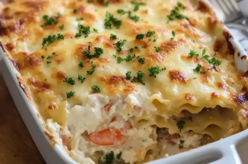 Seafood Lasagna with Shrimp and Crab
