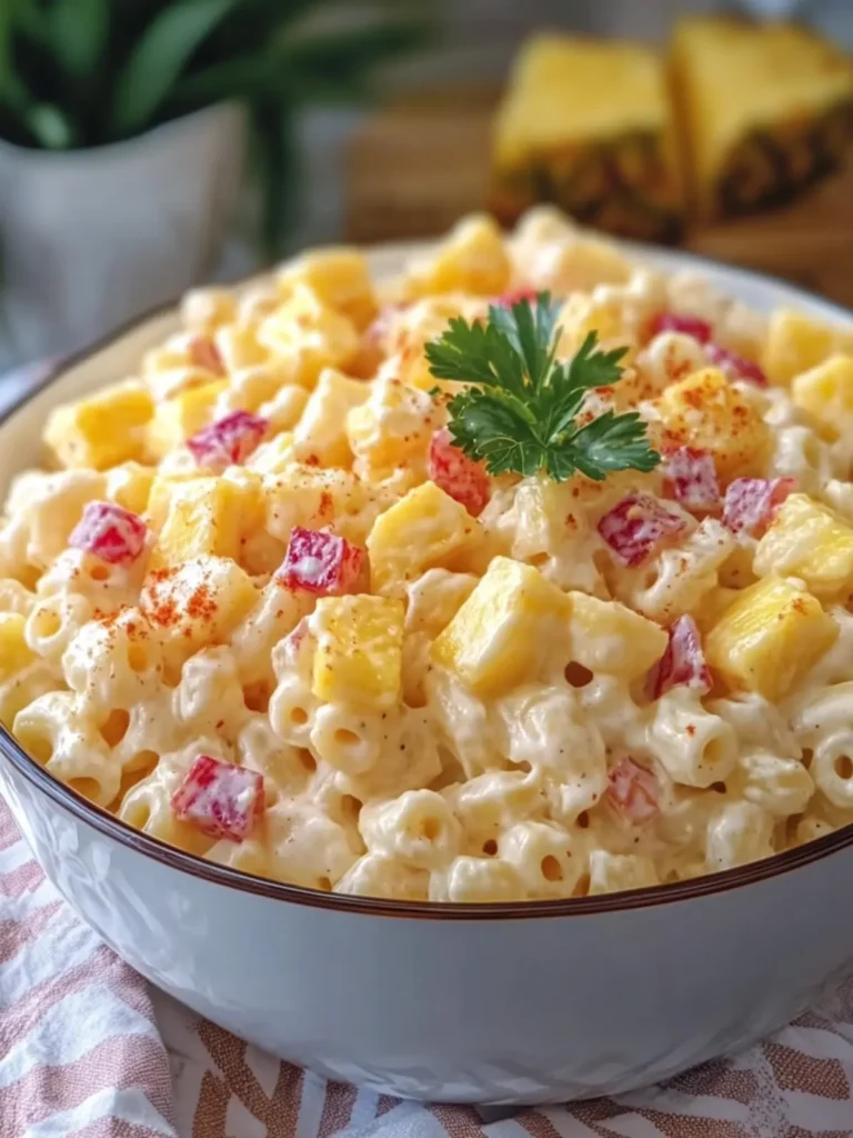 Pineapple Cheese Macaroni Salad: A Fun Twist on Tradition 4 Pineapple Cheese Macaroni Salad