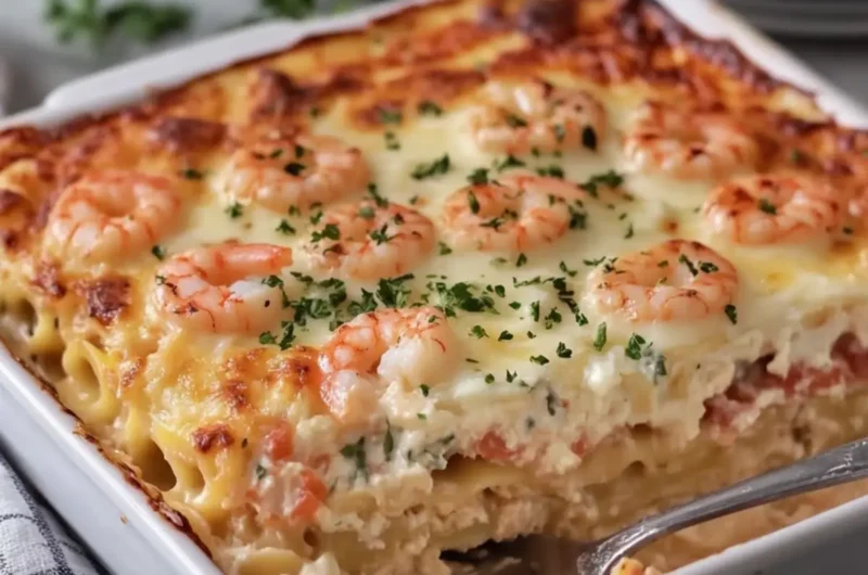 Seafood Lasagna with Shrimp and Crab