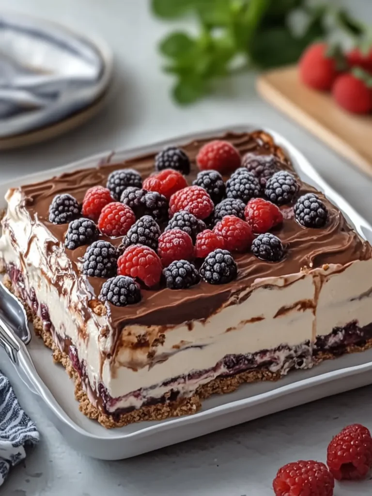 No-Bake Nutella Berry Icebox Cake: The Perfect Summer Treat 4 No-Bake Nutella Berry Icebox Cake
