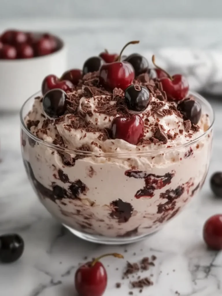 Decadent Chocolate Cherry Cheesecake Fluff to Savor Today 3 Chocolate Cherry Cheesecake Fluff