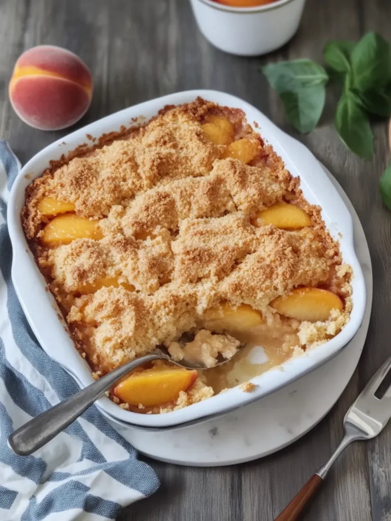 Easy Peach Cobbler Dump Cake for a Sweet Family Treat 4 Peach Cobbler Dump Cake