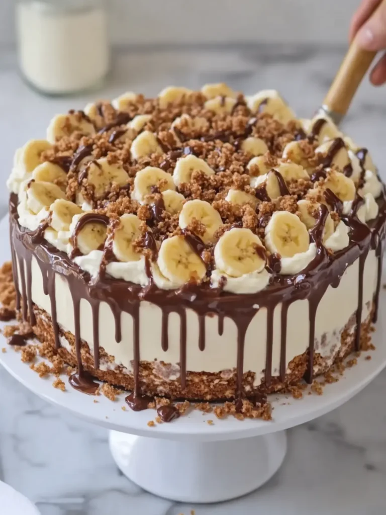 Decadent Chocolate Banana Pudding Crunch Cake for Sweet Bliss 3 Chocolate Banana Pudding Crunch Cake