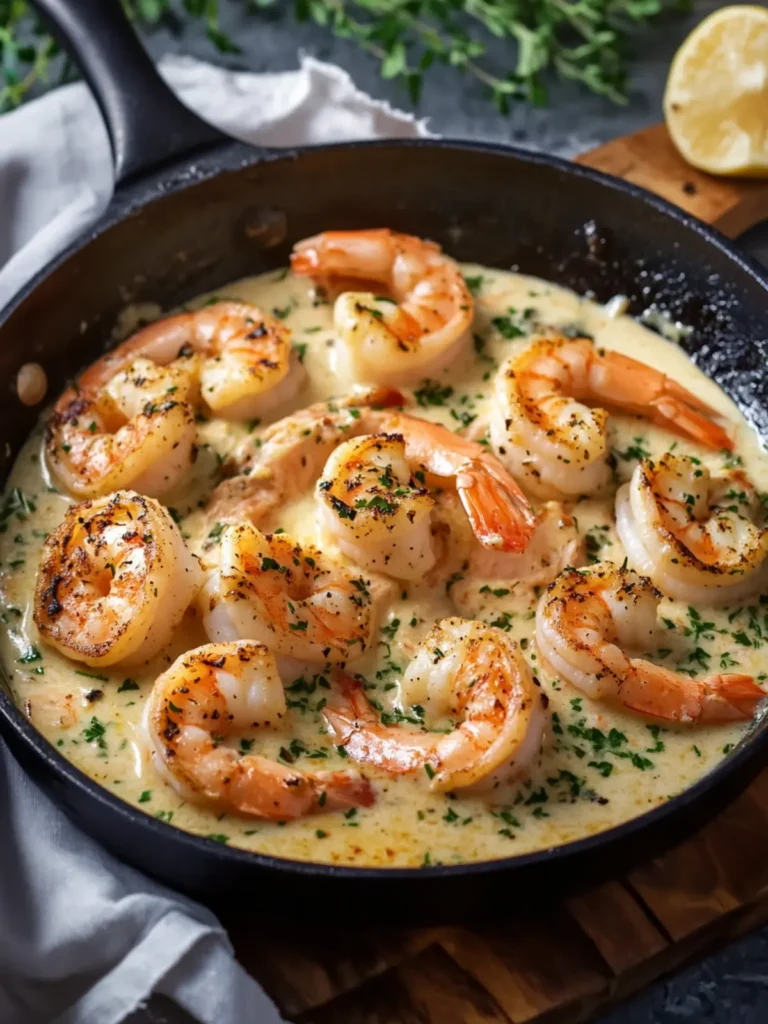 Creamy Garlic Herb Shrimp and Salmon Skillet for Family Bliss 3 Creamy Garlic Herb Shrimp and Salmon Skillet Family Favorite