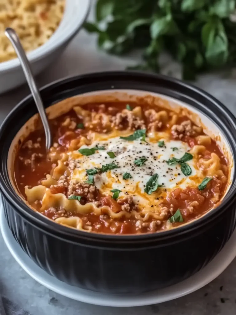 Hearty Slow Cooker Lasagna Soup for Cozy Nights In 2 Slow Cooker Lasagna Soup