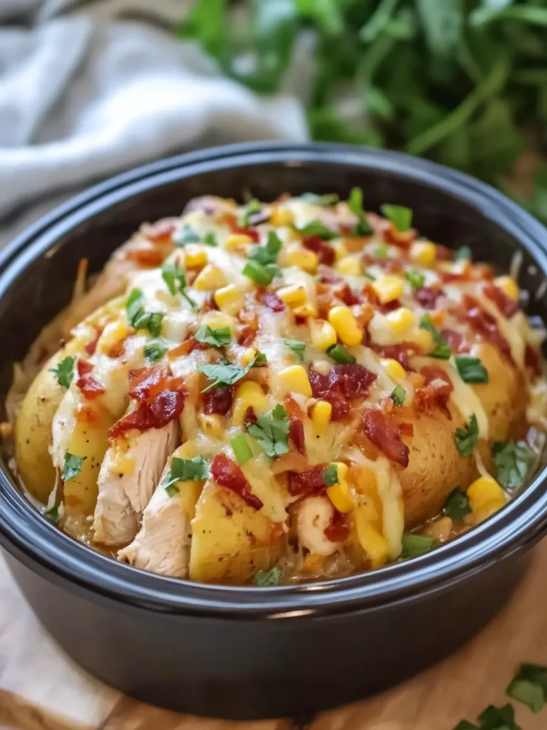 Crockpot Loaded Baked Potato Chicken That Will Wow You! 4 Crockpot Loaded Baked Potato Chicken