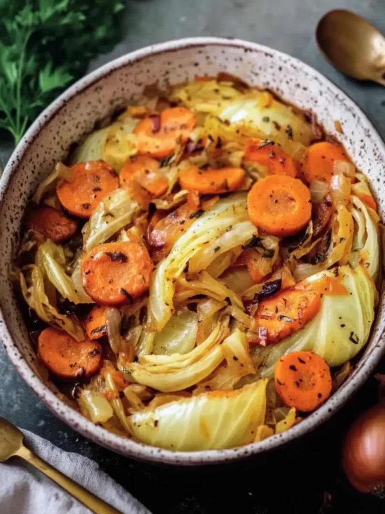 Delicious Braised Cabbage with Carrots and Onions for Cozy Nights 2 Braised Cabbage with Carrots and Onions