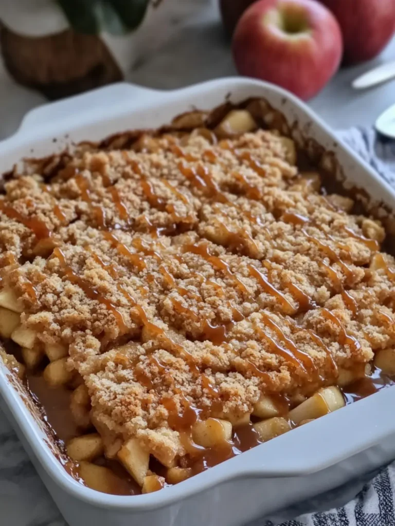 Caramel Apple Dump Cake The Cozy Dessert You Need Now 3 Caramel Apple Dump Cake is the ultimate easy comfort dessert! Warm cinnamon apples, a buttery golden cake topping, and rich caramel drizzle all baked together in one casserole dish. So simple, so cozy, and perfect for fall or anytime you’re craving something sweet.