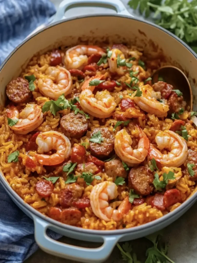 Loaded Shrimp and Sausage Jambalaya