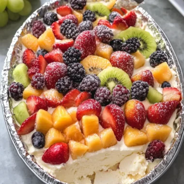 Cheesecake Fruit Salad in Tin Foil Tray: Easy & Delicious Delight 7 Cheesecake Fruit Salad in Tin Foil Tray: Easy & Delicious Delight