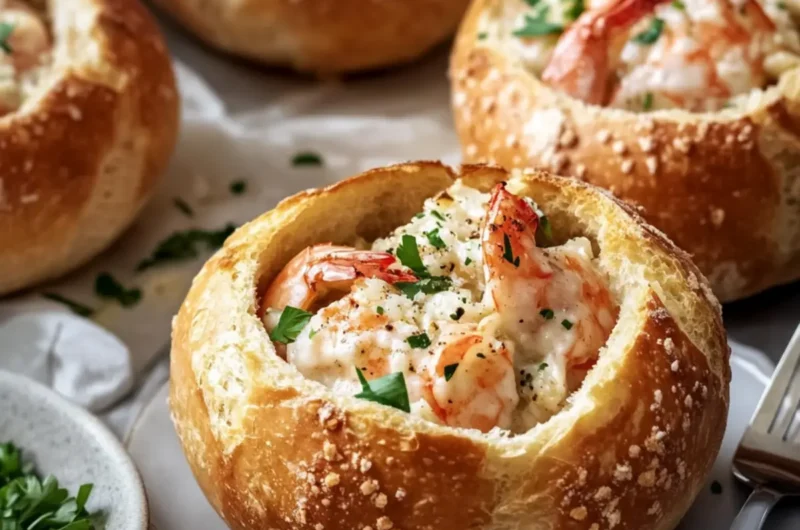 Stuffed Seafood Bread Bowls
