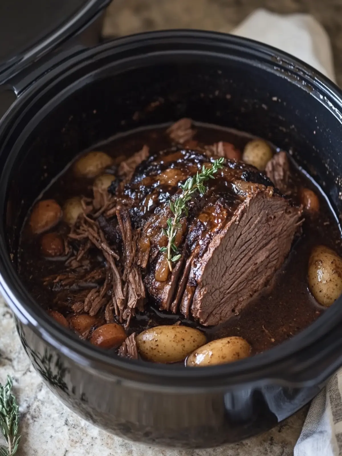 Slow Cooker Balsamic Glazed Pot Roast That Steals Hearts 5 Slow Cooker Balsamic Glazed Pot Roast